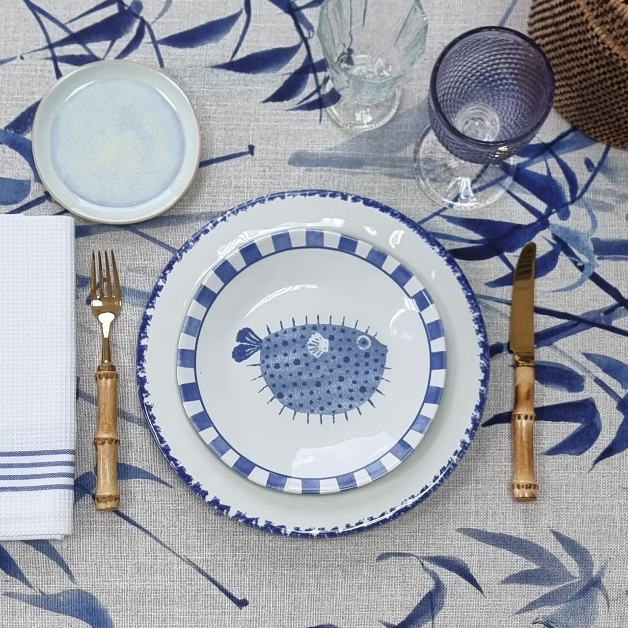 Set de 6 platos medianos Atlántico