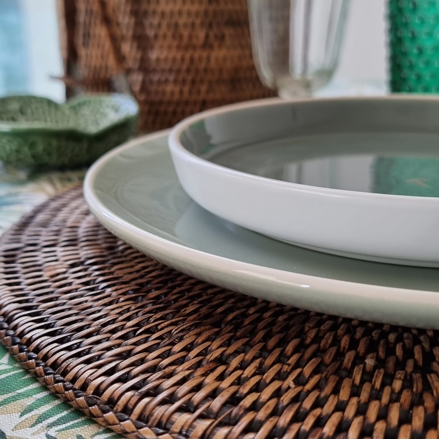 Set de 6 platos medianos Green