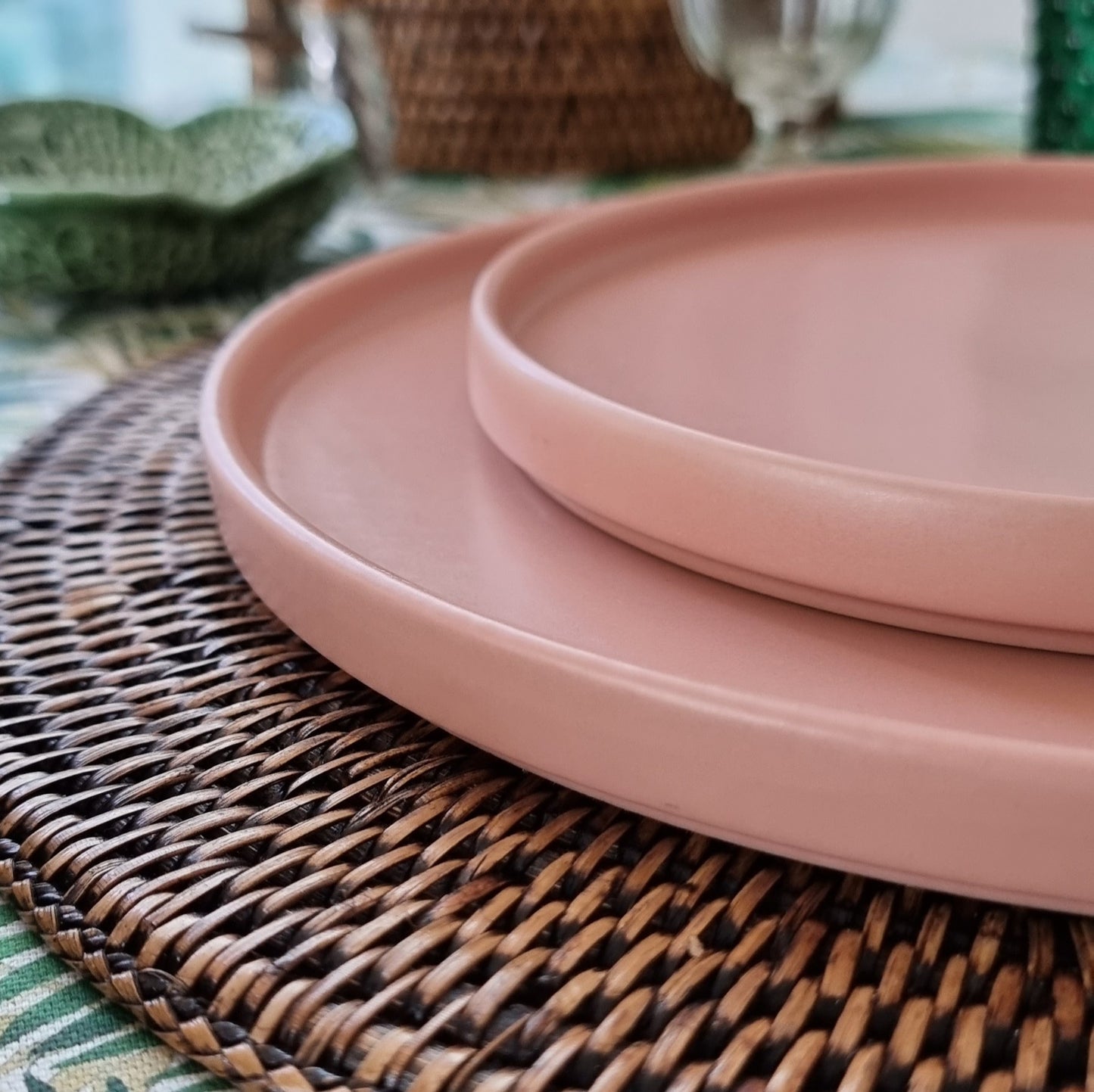 Plato mediano melocotón